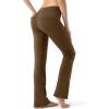 imageG Gradual Womens Yoga Pants with Pockets Flare Leggings High Waist Yoga Dress Pants Bootcut Casual WorkCoffee