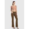 imageG Gradual Womens Yoga Pants with Pockets Flare Leggings High Waist Yoga Dress Pants Bootcut Casual WorkCoffee