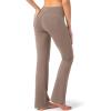 imageG Gradual Womens Yoga Pants with Pockets Flare Leggings High Waist Yoga Dress Pants Bootcut Casual WorkDark Khaki