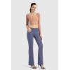 imageG Gradual Womens Yoga Pants with Pockets Flare Leggings High Waist Yoga Dress Pants Bootcut Casual WorkDusty Blue
