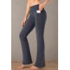 imageG Gradual Womens Yoga Pants with Pockets Flare Leggings High Waist Yoga Dress Pants Bootcut Casual WorkGrey
