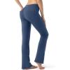 imageG Gradual Womens Yoga Pants with Pockets Flare Leggings High Waist Yoga Dress Pants Bootcut Casual WorkIndigo Blue