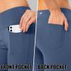 imageG Gradual Womens Yoga Pants with Pockets Flare Leggings High Waist Yoga Dress Pants Bootcut Casual WorkIndigo Blue
