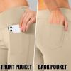 imageG Gradual Womens Yoga Pants with Pockets Flare Leggings High Waist Yoga Dress Pants Bootcut Casual WorkKhaka01