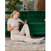 imageG Gradual Womens Yoga Pants with Pockets Flare Leggings High Waist Yoga Dress Pants Bootcut Casual WorkLight Khaki