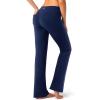 imageG Gradual Womens Yoga Pants with Pockets Flare Leggings High Waist Yoga Dress Pants Bootcut Casual WorkNavy