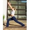 imageG Gradual Womens Yoga Pants with Pockets Flare Leggings High Waist Yoga Dress Pants Bootcut Casual WorkNavy