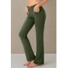 imageG Gradual Womens Yoga Pants with Pockets Flare Leggings High Waist Yoga Dress Pants Bootcut Casual WorkOlive