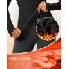 imageThermal Shirts for Women Long Sleeve Mock Neck Fleece Tops Running Workout Cold Weather Gear with Zip PocketBlack