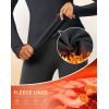 imageThermal Shirts for Women Long Sleeve Mock Neck Fleece Tops Running Workout Cold Weather Gear with Zip PocketDark Gray