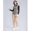 imageWomens Golf Shirts Lightweight UPF 50 Long Sleeve Shirts UV Protection Quick Dry Cool Polo Shirts for Women Work OutdoorBlack Plaid