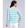 imageWomens Golf Shirts Lightweight UPF 50 Long Sleeve Shirts UV Protection Quick Dry Cool Polo Shirts for Women Work OutdoorBlue Plaid