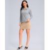 imageWomens Golf Shirts Lightweight UPF 50 Long Sleeve Shirts UV Protection Quick Dry Cool Polo Shirts for Women Work OutdoorLight Grey