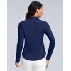 imageWomens Golf Shirts Lightweight UPF 50 Long Sleeve Shirts UV Protection Quick Dry Cool Polo Shirts for Women Work OutdoorNavy
