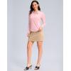 imageWomens Golf Shirts Lightweight UPF 50 Long Sleeve Shirts UV Protection Quick Dry Cool Polo Shirts for Women Work OutdoorPink