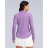imageWomens Golf Shirts Lightweight UPF 50 Long Sleeve Shirts UV Protection Quick Dry Cool Polo Shirts for Women Work OutdoorPurple