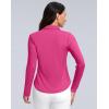 imageWomens Golf Shirts Lightweight UPF 50 Long Sleeve Shirts UV Protection Quick Dry Cool Polo Shirts for Women Work OutdoorRose
