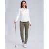 imageWomens Golf Shirts Lightweight UPF 50 Long Sleeve Shirts UV Protection Quick Dry Cool Polo Shirts for Women Work OutdoorWhite