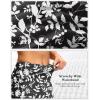 imageWomens Golf Skirts Skort 4 Side Pockets High Waisted Stretchy Tennis Skirt with Short Athletic CasualBlack Flower