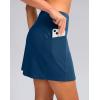 imageWomens Golf Skirts Skort 4 Side Pockets High Waisted Stretchy Tennis Skirt with Short Athletic CasualBlue