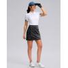 imageWomens Golf Skirts Skort 4 Side Pockets High Waisted Stretchy Tennis Skirt with Short Athletic CasualGrey Camo