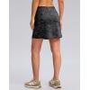 imageWomens Golf Skirts Skort 4 Side Pockets High Waisted Stretchy Tennis Skirt with Short Athletic CasualGrey Camo