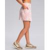 imageWomens Golf Skirts Skort 4 Side Pockets High Waisted Stretchy Tennis Skirt with Short Athletic CasualPink Paisley