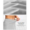 imageWomens Golf Skirts Skort 4 Side Pockets High Waisted Stretchy Tennis Skirt with Short Athletic CasualSilver Grey
