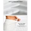 imageWomens Golf Skirts Skort 4 Side Pockets High Waisted Stretchy Tennis Skirt with Short Athletic CasualWhite