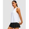 imageWomens Workout Tops Racerback Athletic Tank Tops Sleeveless Loose Fit Yoga Running Gym Shirts for WomenA White