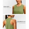 imageWomens Workout Tops Racerback Athletic Tank Tops Sleeveless Loose Fit Yoga Running Gym Shirts for WomenArmy Green