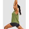 imageWomens Workout Tops Racerback Athletic Tank Tops Sleeveless Loose Fit Yoga Running Gym Shirts for WomenArmy Green
