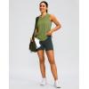 imageWomens Workout Tops Racerback Athletic Tank Tops Sleeveless Loose Fit Yoga Running Gym Shirts for WomenArmy Green