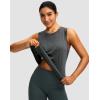 imageWomens Workout Tops Racerback Athletic Tank Tops Sleeveless Loose Fit Yoga Running Gym Shirts for WomenCharcoal