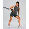 imageWomens Workout Tops Racerback Athletic Tank Tops Sleeveless Loose Fit Yoga Running Gym Shirts for WomenCharcoal