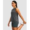 imageWomens Workout Tops Racerback Athletic Tank Tops Sleeveless Loose Fit Yoga Running Gym Shirts for WomenCharcoal