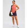 imageWomens Workout Tops Racerback Athletic Tank Tops Sleeveless Loose Fit Yoga Running Gym Shirts for WomenCoral