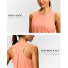 imageWomens Workout Tops Racerback Athletic Tank Tops Sleeveless Loose Fit Yoga Running Gym Shirts for WomenCoral