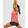 imageWomens Workout Tops Racerback Athletic Tank Tops Sleeveless Loose Fit Yoga Running Gym Shirts for WomenCoral