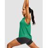 imageWomens Workout Tops Racerback Athletic Tank Tops Sleeveless Loose Fit Yoga Running Gym Shirts for WomenGreen