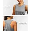 imageWomens Workout Tops Racerback Athletic Tank Tops Sleeveless Loose Fit Yoga Running Gym Shirts for WomenHeather Grey