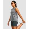 imageWomens Workout Tops Racerback Athletic Tank Tops Sleeveless Loose Fit Yoga Running Gym Shirts for WomenHeather Grey