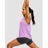 imageWomens Workout Tops Racerback Athletic Tank Tops Sleeveless Loose Fit Yoga Running Gym Shirts for WomenLight Purple