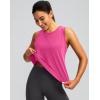 imageWomens Workout Tops Racerback Athletic Tank Tops Sleeveless Loose Fit Yoga Running Gym Shirts for WomenMagenta