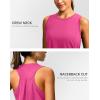 imageWomens Workout Tops Racerback Athletic Tank Tops Sleeveless Loose Fit Yoga Running Gym Shirts for WomenMagenta