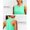 imageWomens Workout Tops Racerback Athletic Tank Tops Sleeveless Loose Fit Yoga Running Gym Shirts for WomenMint Green