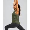 imageWomens Workout Tops Racerback Athletic Tank Tops Sleeveless Loose Fit Yoga Running Gym Shirts for WomenOlive