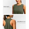 imageWomens Workout Tops Racerback Athletic Tank Tops Sleeveless Loose Fit Yoga Running Gym Shirts for WomenOlive