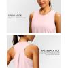 imageWomens Workout Tops Racerback Athletic Tank Tops Sleeveless Loose Fit Yoga Running Gym Shirts for WomenPink