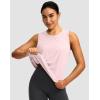 imageWomens Workout Tops Racerback Athletic Tank Tops Sleeveless Loose Fit Yoga Running Gym Shirts for WomenPink